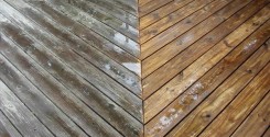 deck cleaning and striping